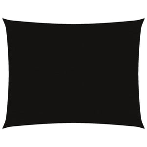Solsegel oxfordtyg rektangulärt 3x6 m svart