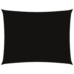 Solsegel oxfordtyg rektangulärt 3,5x4,5 m svart