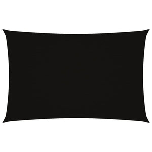 Solsegel oxfordtyg rektangulärt 4x7 m svart