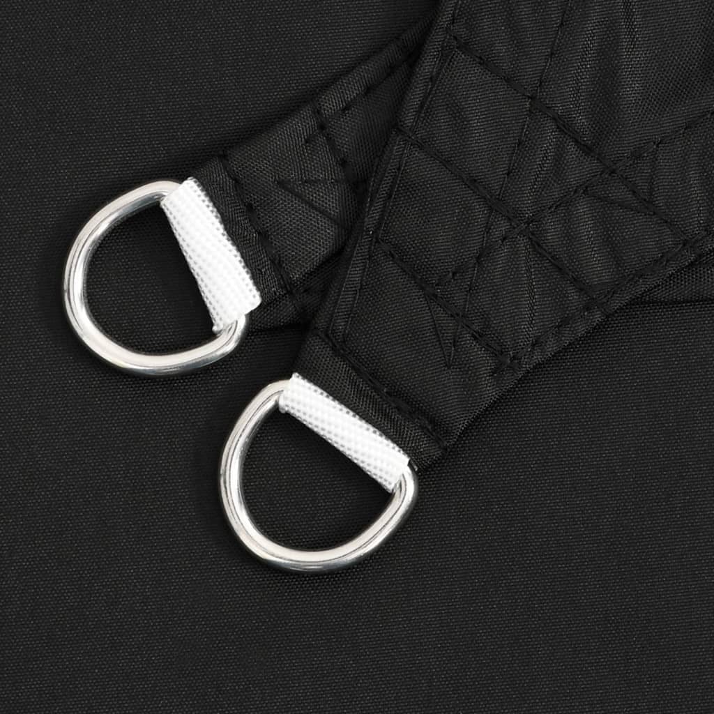 Solsegel oxfordtyg rektangulärt 5x6 m svart