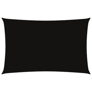 Solsegel oxfordtyg rektangulärt 5x8 m svart