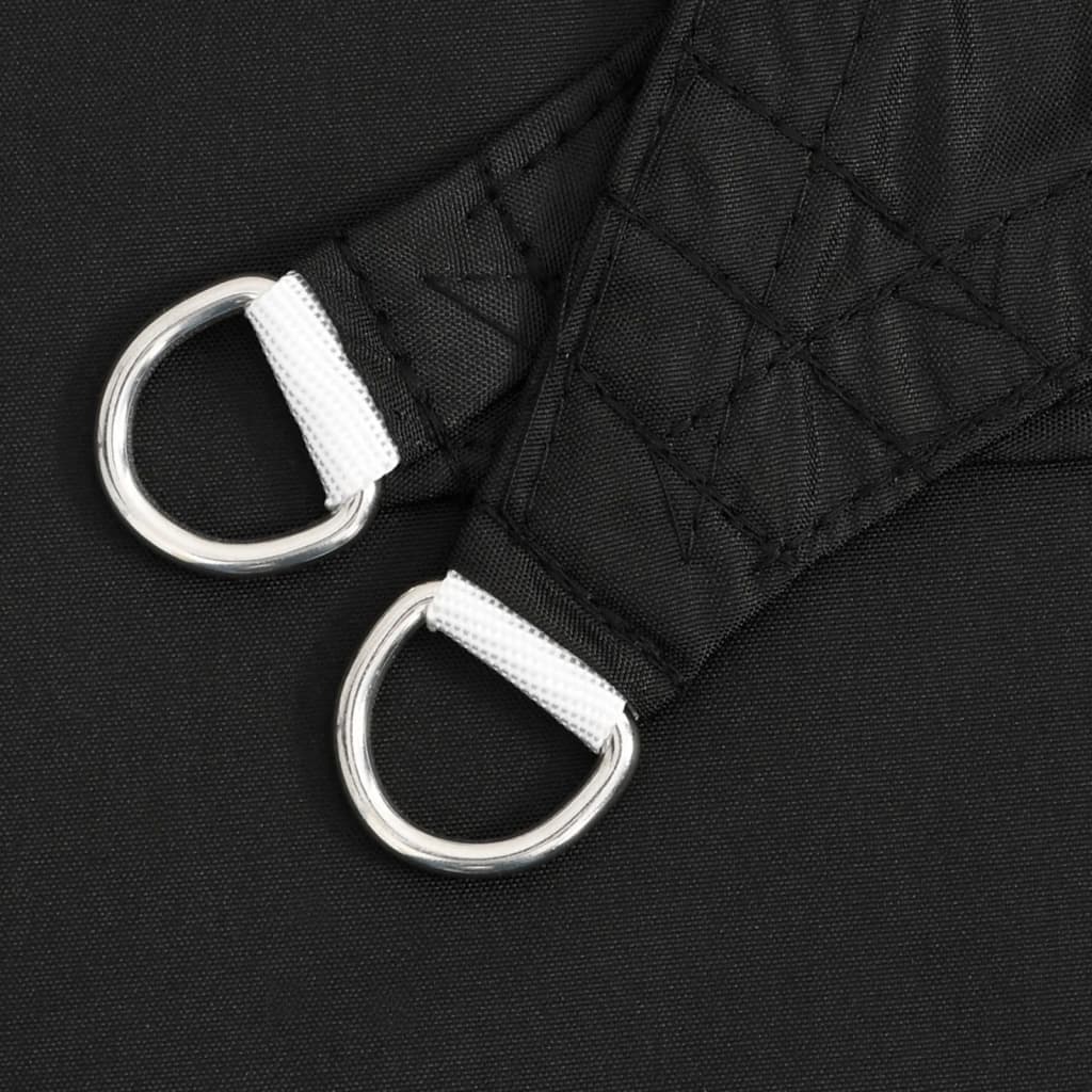 Solsegel oxfordtyg trekantigt 4x4x5,8 m svart