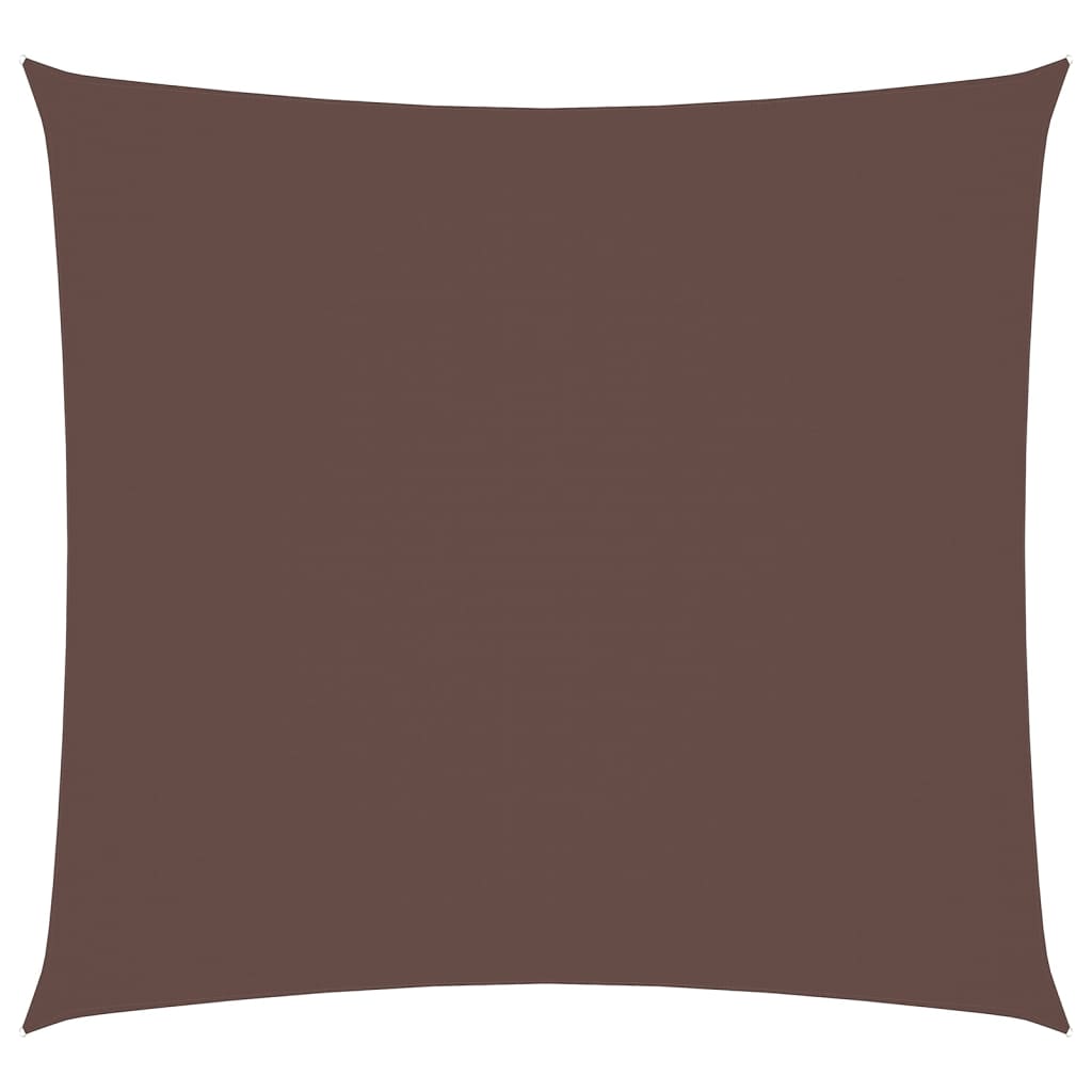 Solsegel oxfordtyg fyrkantigt 7x7 m brun
