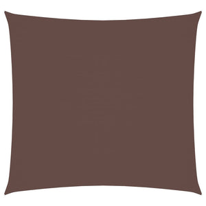 Solsegel oxfordtyg fyrkantigt 7x7 m brun