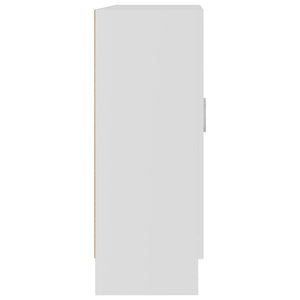 Bokhylla vit 82,5x30,5x80 cm konstruerat trä