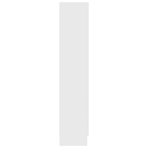 Bokskåp vit 82,5x30,5x150 cm konstruerat trä