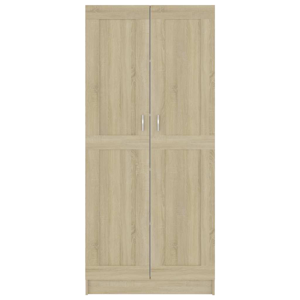 Bokskåp sonoma-ek 82,5x30,5x185,5 cm konstruerat trä