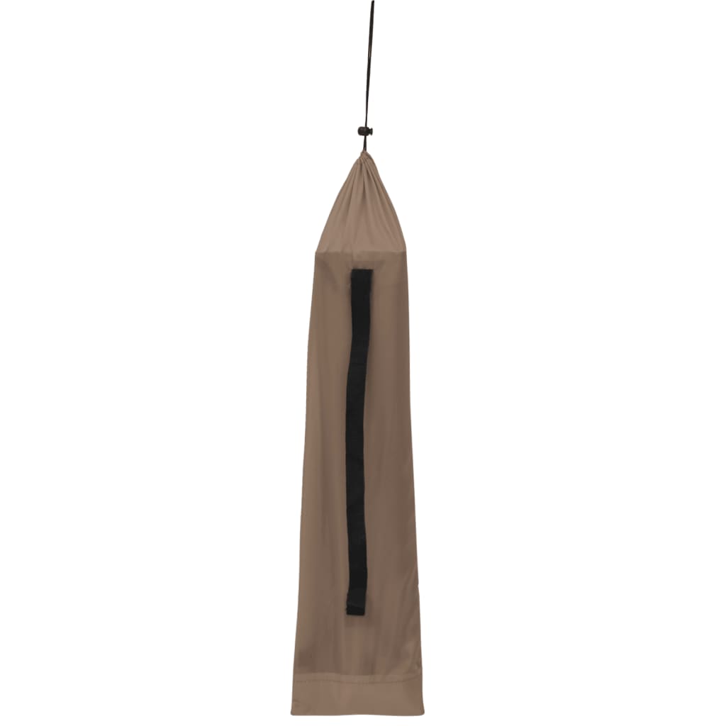 Campingsäng 180x60x19 cm oxfordtyg och stål taupe