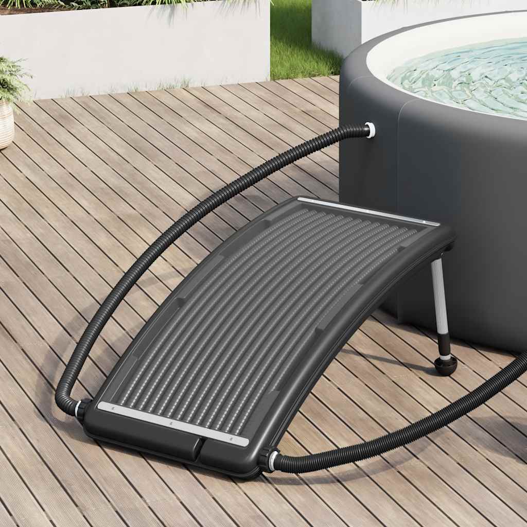Rundad solpanel för pool 110x65 cm