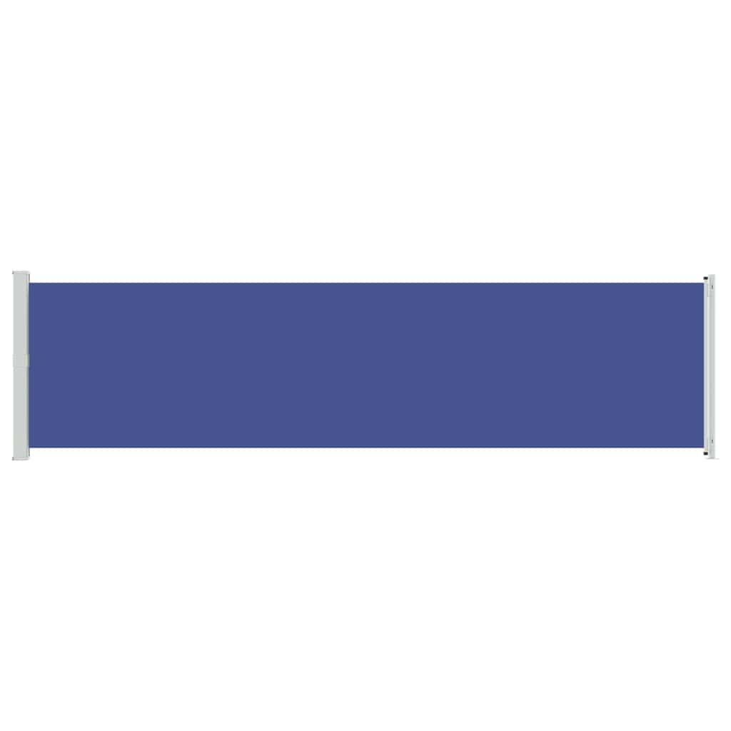 Infällbar sidomarkis 600x160 cm blå