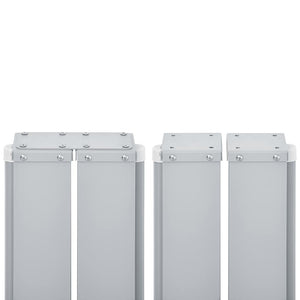 Infällbar sidomarkis 170x1200 cm gräddvit