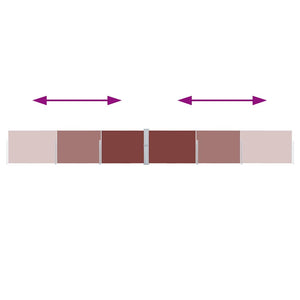 Infällbar sidomarkis 170x1200 cm brun