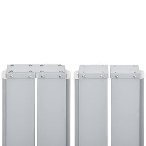 Infällbar sidomarkis 170x1200 cm röd