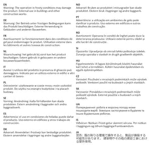 Infällbar sidomarkis 180x500 cm grå