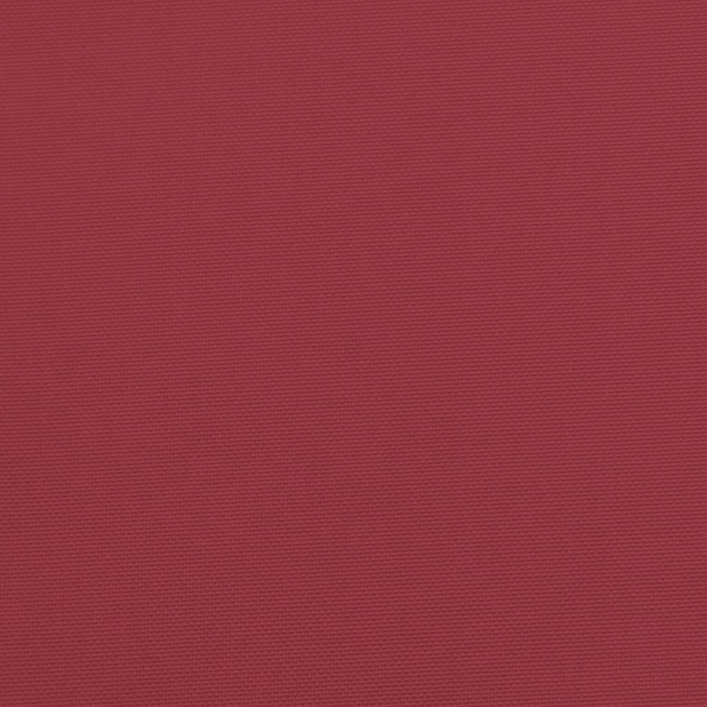 Stolsdynor 2 st vinröd 40x40x4 cm oxfordtyg