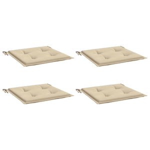 Stolsdynor 4 st beige 50x50x4 cm oxfordtyg