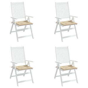 Stolsdynor 4 st beige 50x50x4 cm oxfordtyg