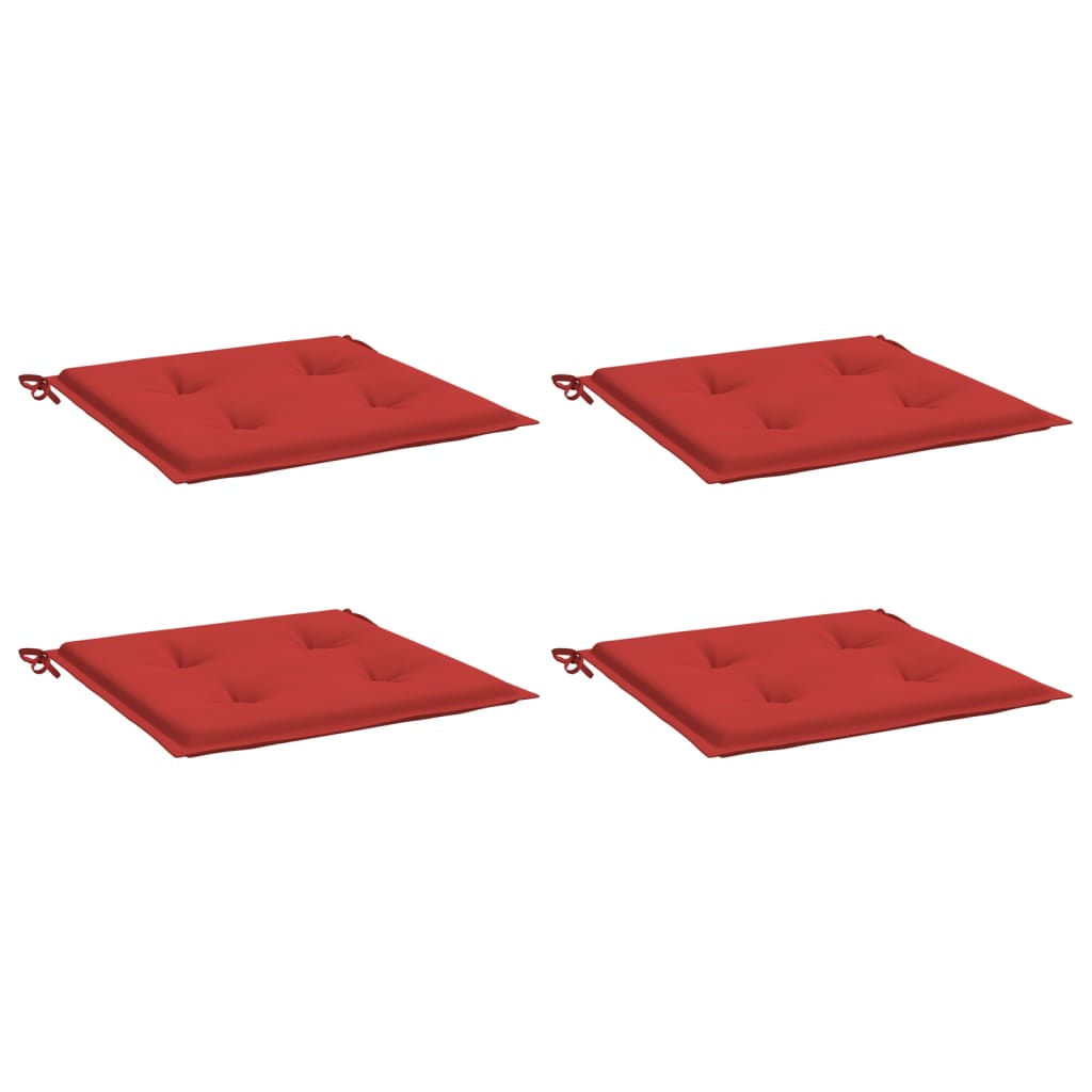 Stolsdynor 4 st röd 50x50x4 cm oxfordtyg