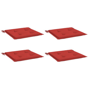 Stolsdynor 4 st röd 50x50x4 cm oxfordtyg