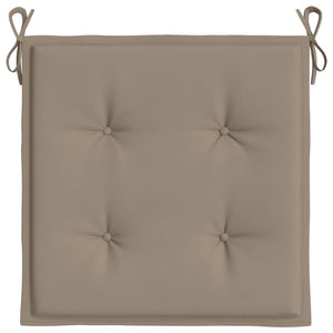 Stolsdynor 4 st taupe 50x50x4 cm oxfordtyg