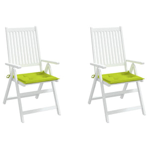 Stolsdynor 2 st ljusgrön 50x50x4 cm oxfordtyg