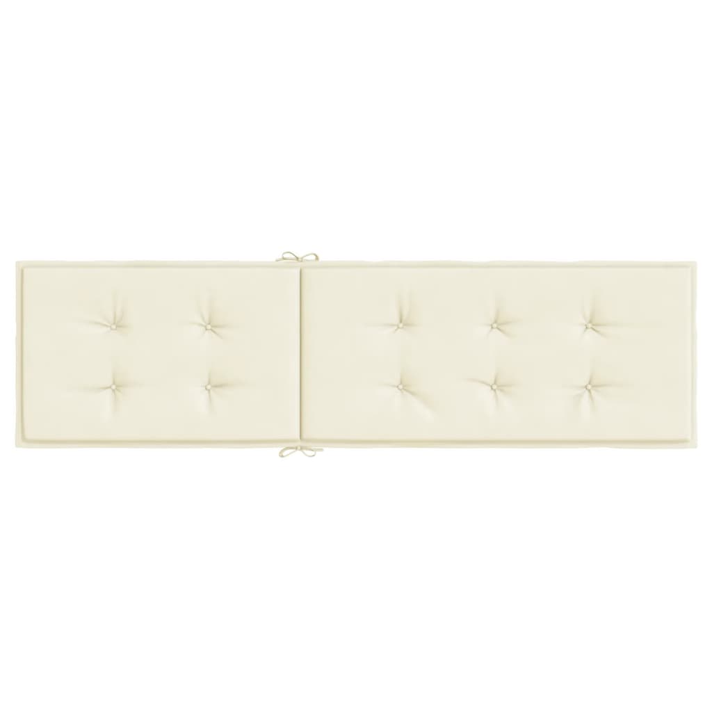 Solsängsdyna gräddvit (75+105)x50x4 cm