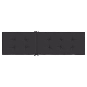Solsängsdyna svart (75+105)x50x4 cm