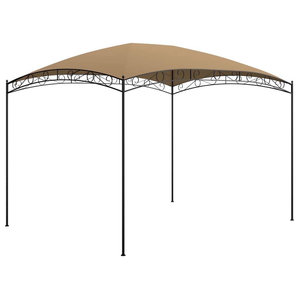 Paviljong 3x4x2,65 m taupe 180 g/m²
