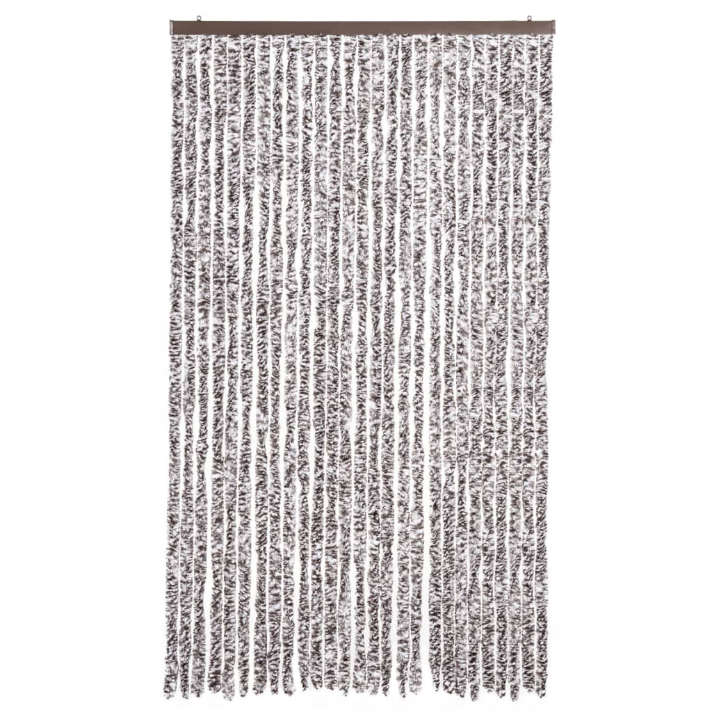 Insektsdraperi brun och beige 118x220 cm chenille