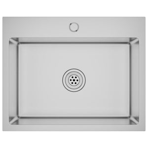 Handgjord diskho rostfritt stål