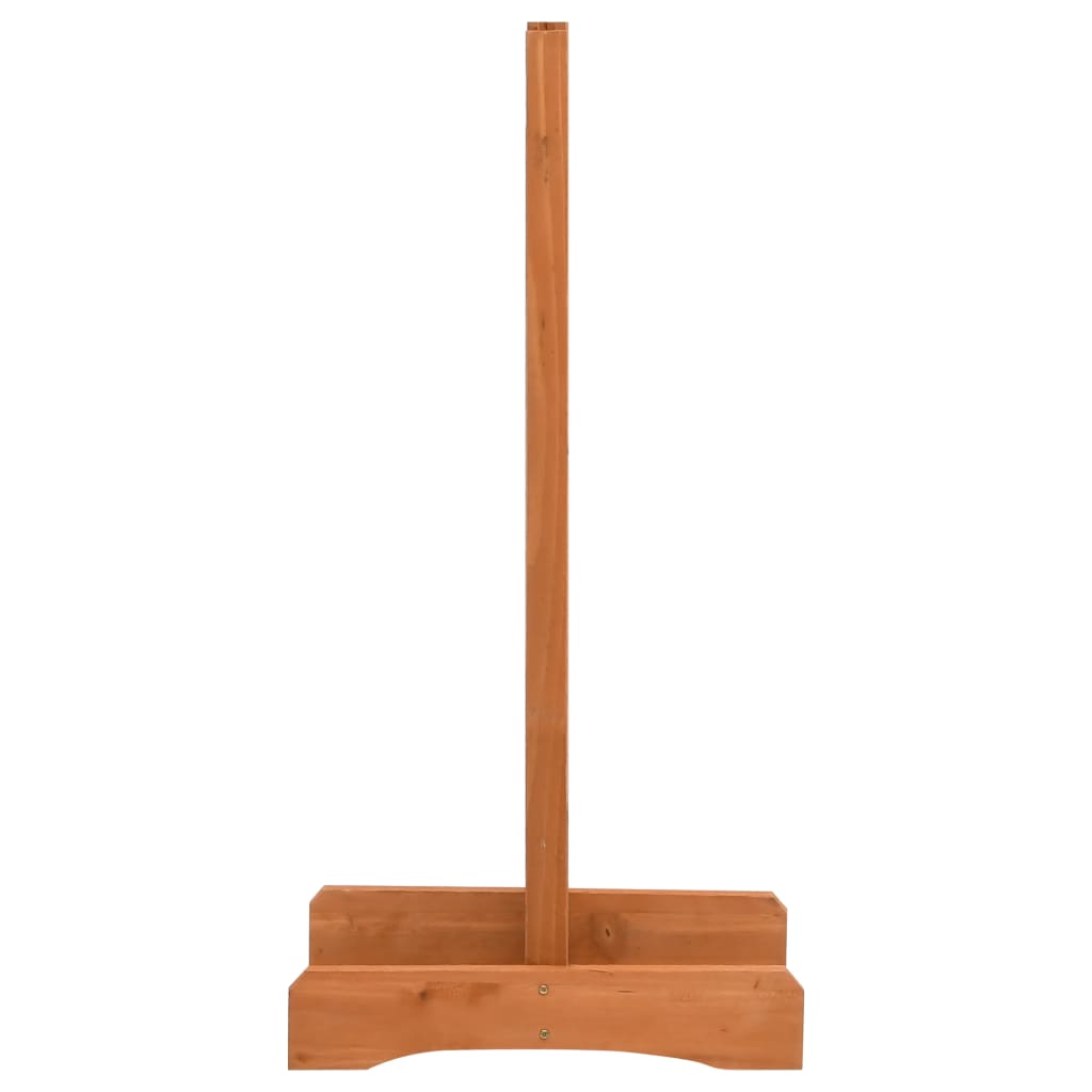 Trädgårdssstaket med spaljé orange 120x60 cm massivt granträ