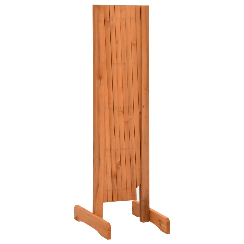 Trädgårdssstaket med spaljé orange 150x80 cm massivt granträ