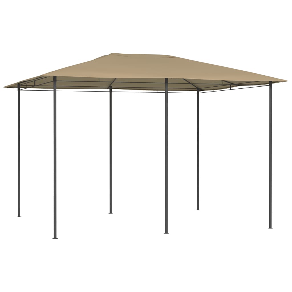 Paviljong 3x4x2,6 m taupe 160 g/m²