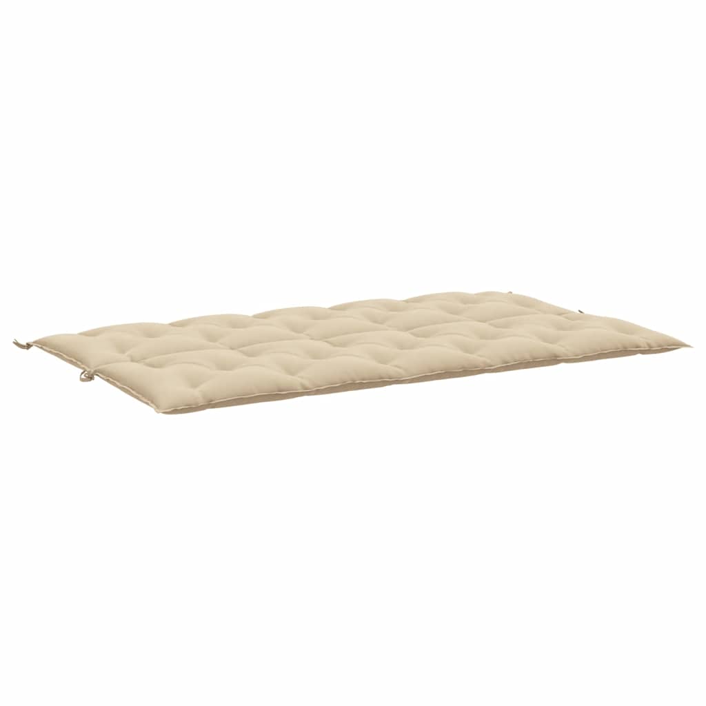 Bänkdyna för trädgården beige 180x(50+50)x7 cm oxfordtyg