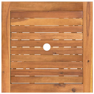 Hopfällbar matgrupp för trädgården 3 delar massivt akaciaträ