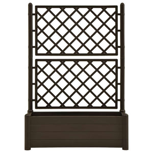 Odlingslåda med spaljé 100x43x142 cm PP mocka