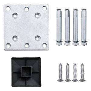 Staketpanel WPC 175x146 cm grå