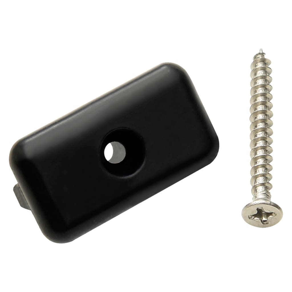 Monteringsclips trall med skruvar 200 st plast/rostfritt stål