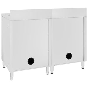 Diskho för storkök 2 st rostfritt stål