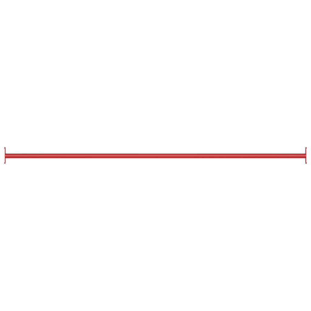 Räck 125 cm stål röd
