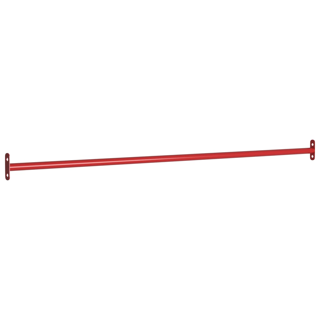 Räcken 3 st 125 cm stål röd