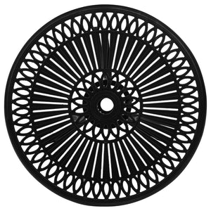 Caféset 3 delar gjuten aluminium svart