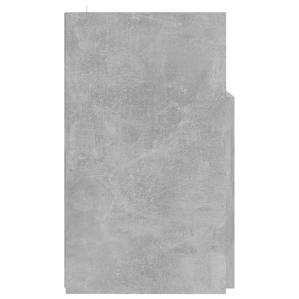 TV-bänk med LED-belysning betonggrå 120x30x50 cm