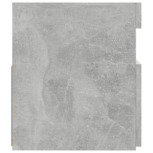 TV-bänk med LED-belysning betonggrå 120x35x40 cm