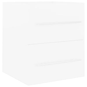 Tvättställsskåp vit 41x38,5x48 cm konstruerat trä