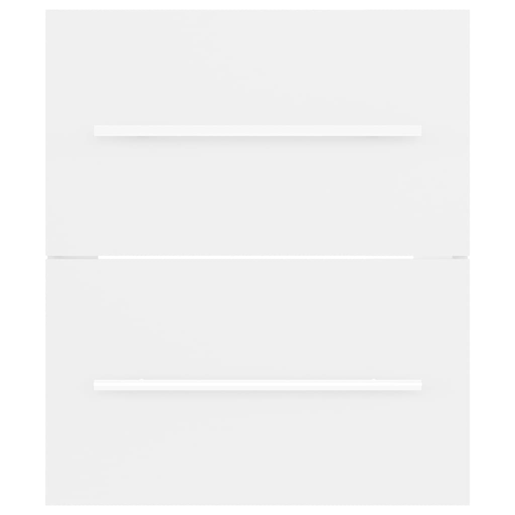 Tvättställsskåp vit 41x38,5x48 cm konstruerat trä