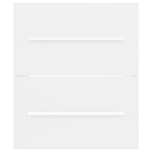 Tvättställsskåp vit 41x38,5x48 cm konstruerat trä