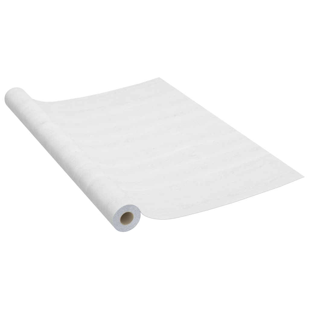 Dekorplast 2 st vitt trä 500x90 cm PVC