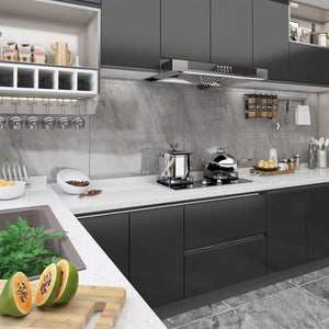 Dekorplast 2 st svart 500x90 cm PVC