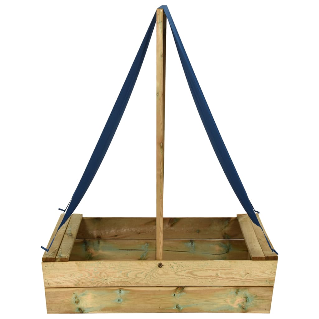 Sandlåda med tak 80x60x97,5 cm impregnerad furu